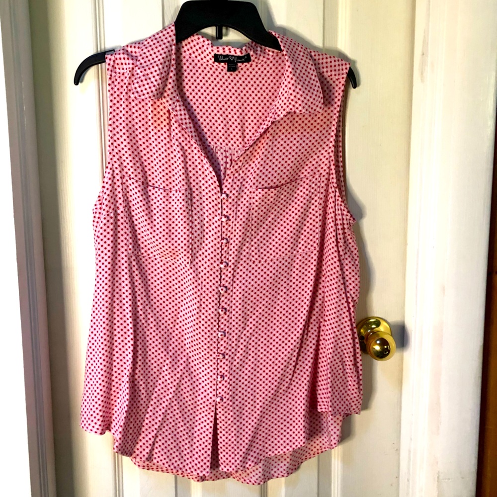 Women’s Button Down Tank L